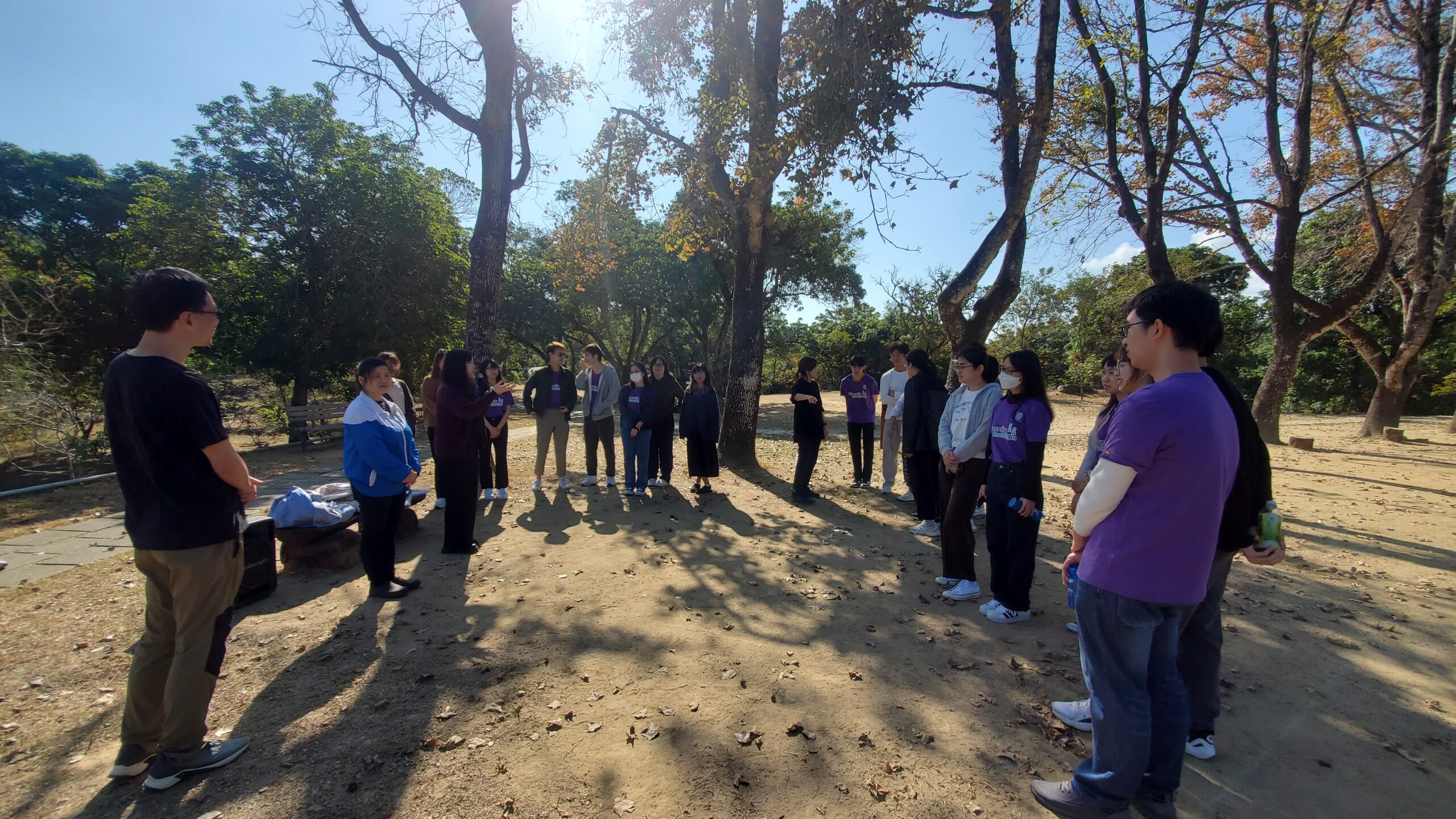 Group photo from the workshop at the Lion’s Nature Education Centre, outside the Deaf Cafeteria.